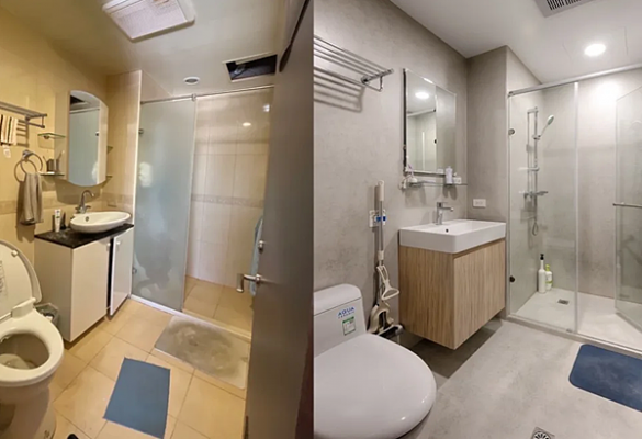浴室翻新，微水膜好選擇！不拆除磁磚省浴室翻新費用和時間